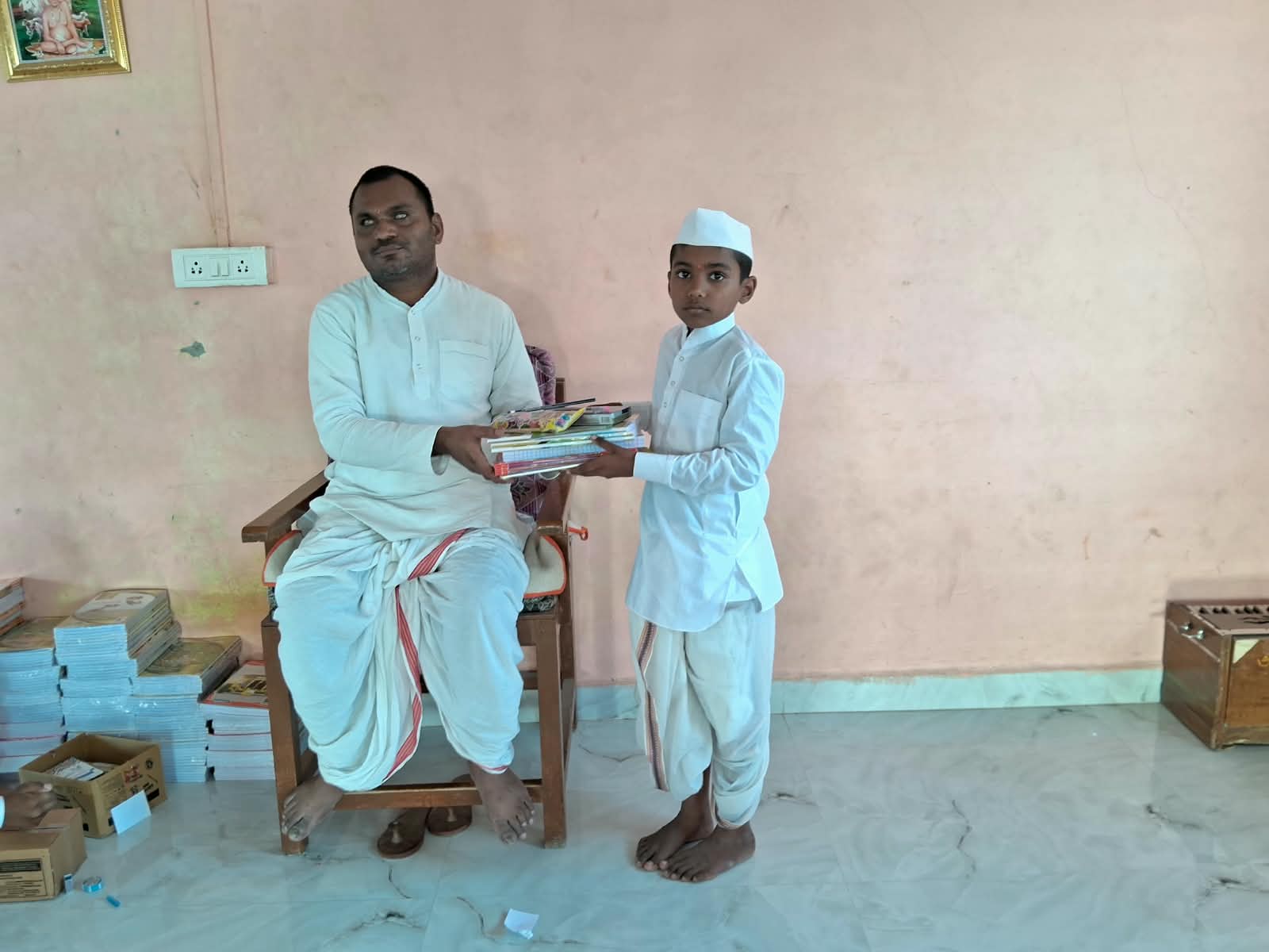 Books distributed to a student