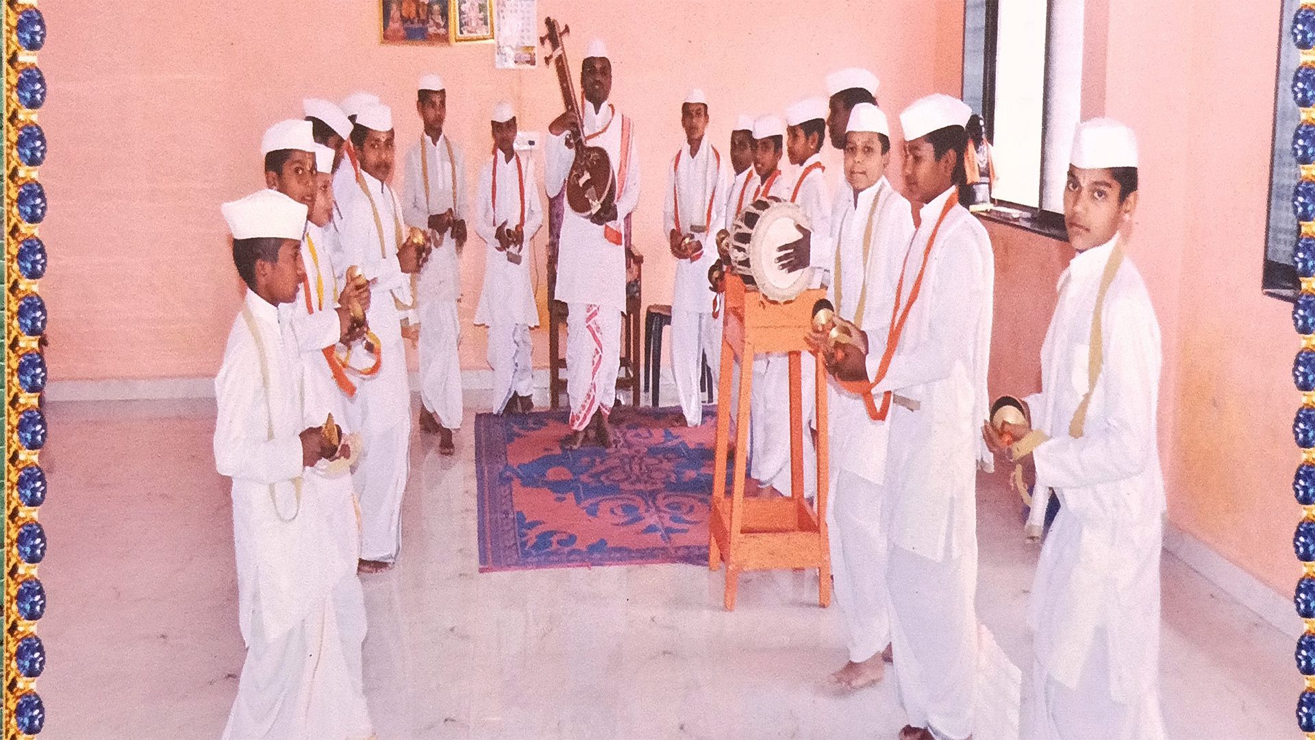 Kirtan programme with students